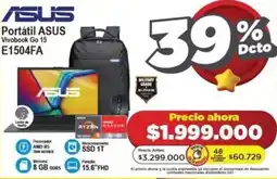 Alkomprar ASUS Portátil ASUS Vivobook Go 15 E1504FA oferta