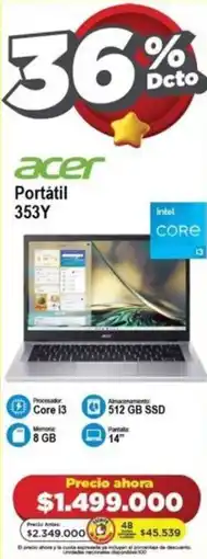 Alkomprar Acer Portátil 353Y oferta