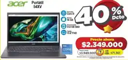 Alkomprar acer Portátil 54XV oferta