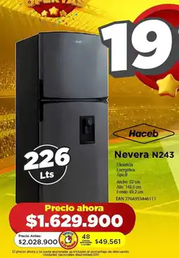 Alkomprar Haceb Nevera N243 oferta