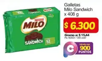 Surtimax Galletas Milo Sandwich 408g oferta