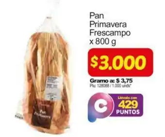 Surtimax Pan Primavera Frescampo 800g oferta