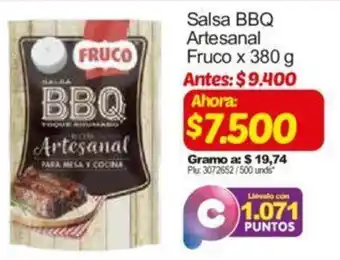 Surtimax Salsa BBQ Artesanal Fruco 380g oferta