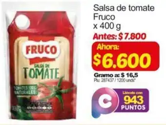 Surtimax Salsa de Tomate Fruco 400g oferta