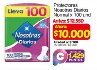 Surtimax Protectores Nosotras Diarios Normal oferta