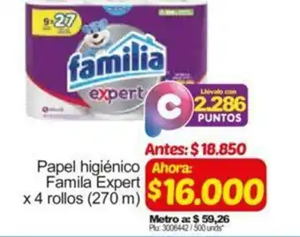 Surtimax Papel Higiénico Familia Expert 4 rollos oferta