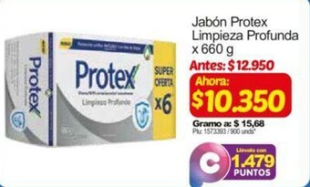 Surtimax Jabón Protex Limpieza Profunda 660g oferta