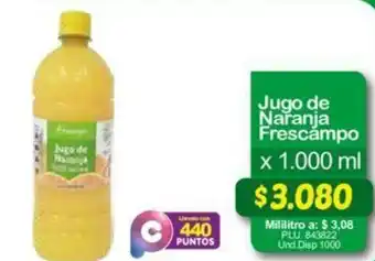 Surtimax Jugo de Naranja Frescampo 1000ml oferta