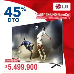 Ktronix LG TV 86" 4K-UHD NanoCell oferta