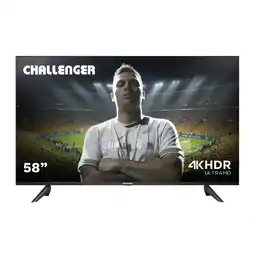 Alkomprar TV CHALLENGER 58 Pulgadas 146 cm LED58KG85 4KUHD LED Smart TV Google oferta