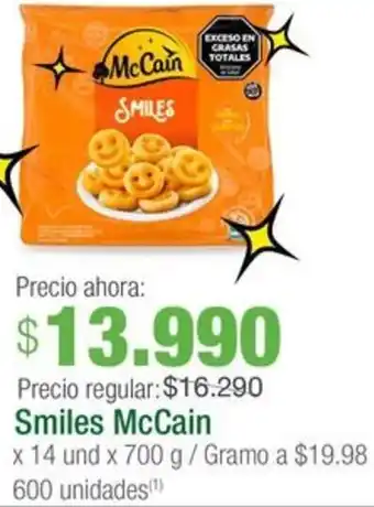 Jumbo Smiles McCain x 14 und x 700g oferta