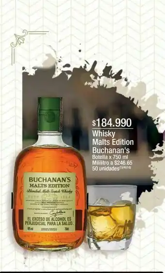 Jumbo Whisky malts edition buchanan's oferta