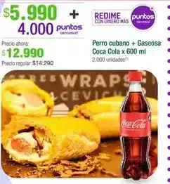 Jumbo Coca cola - perro cubano + gaseosa oferta