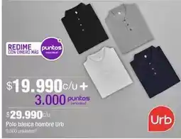 Jumbo Urb - polo basica hombre oferta
