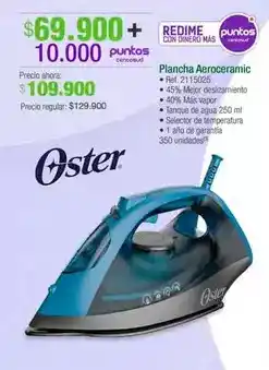 Jumbo Oster - plancha aeroceramic oferta