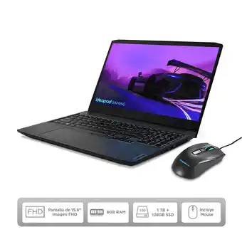 Falabella PC Gamer Lenovo Notebook 15.6 pulgadas AMD RYZEN R5 8GB 1TB 256GB oferta