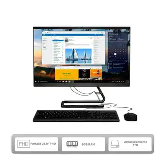 Falabella All in one Lenovo 23.8 pulgadas AMD RYZEN R5 8GB 1TB oferta