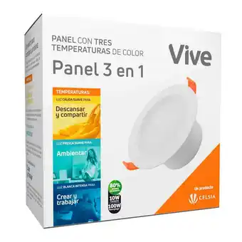 Falabella Panel incrustar Vive Led 10W 3 colores en 1 oferta