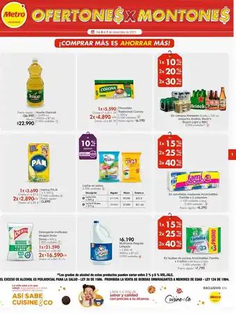 Metro Aceite vegetal oferta