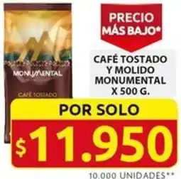 Ara CAFÉ TOSTADO Y MOLIDO MONUMENTAL x 500g oferta