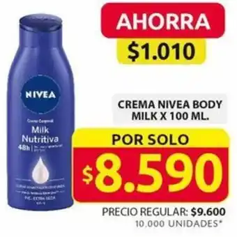 Ara CREMA NIVEA BODY MILK X 100ML oferta
