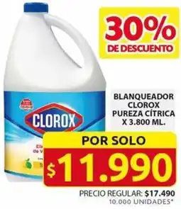 Ara BLANQUEADOR CLOROX PUREZA CÍTRICA X 3.800ML oferta