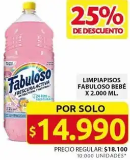 Ara LIMPIAPISOS FABULOSO BEBÉ X 2.000ML oferta