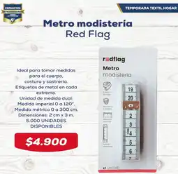 Tiendas D1 Metro modistería Red Flag oferta