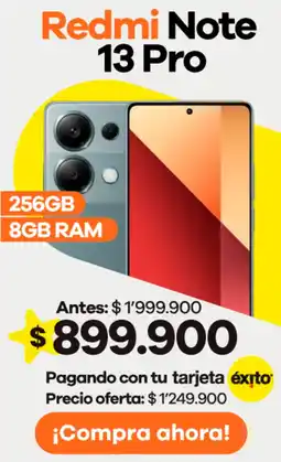Éxito Redmi Note 13 Pro oferta