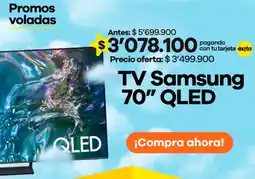 Éxito TV Samsung 70" QLED oferta