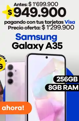 Éxito Samsung Galaxy A35 256GB 8GB RAM oferta