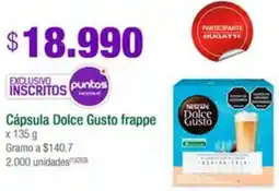Jumbo Cápsula Dolce Gusto frappe x 135g oferta