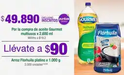 Jumbo Por la compra de aceite Gourmet multiusos x 2.600 ml oferta