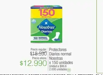 Jumbo Protectores diarios nosotras oferta