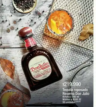 Jumbo Tequila reposado reserva don julio oferta