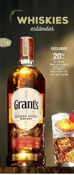 Jumbo En whisky rum cask grant's oferta
