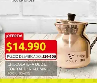 Ara Chocolatera de 2 l. con tapa en aluminio. oferta