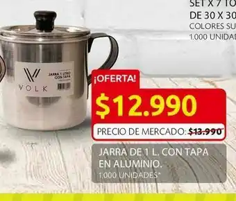 Ara Jarra de 1 l. con tapa en aluminio. oferta