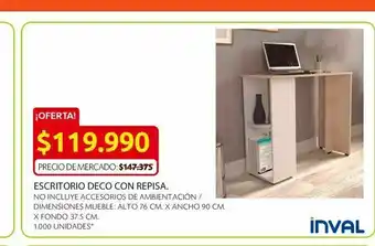 Ara Escritorio deco con repisa. oferta