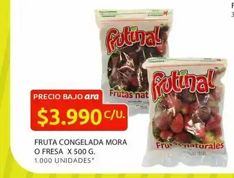 Ara Fruta congelada mora o fresa x 500 g. oferta