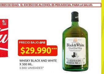 Ara Whisky black and white x 500 ml. oferta