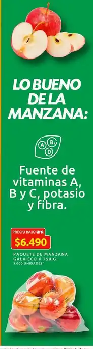 Ara Paquete de manzana gala eco x 750 g. oferta