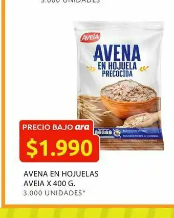 Ara Avena en hojuelas aveia x 400 g. oferta