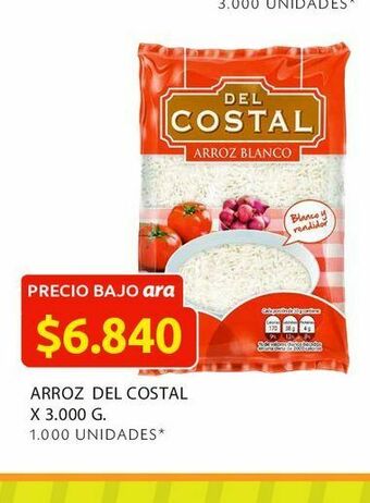 Ara Arroz del costal x 3.000 g oferta
