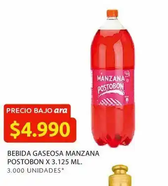 Ara Bebida gaseosa manzana postobon x 3.125 ml. oferta
