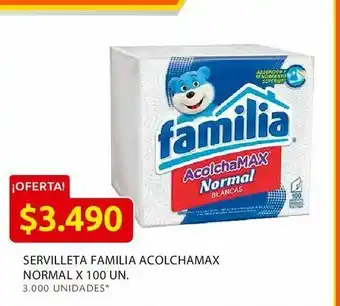 Ara Servilleta familia acolchamax normal x 100 un. oferta