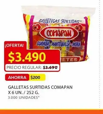Ara Galletas surtidas comapan x 6 un. / 252 g. oferta