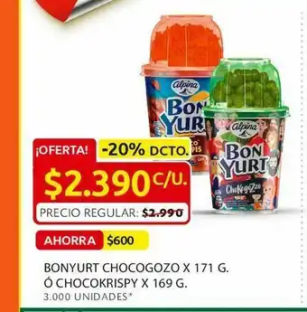 Ara Bonyurt chocogozo x 171 g. ó chocokrispy x 169 g. oferta