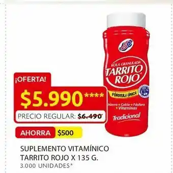 Ara Suplemento vitamínico tarrito rojo x 135 g. oferta