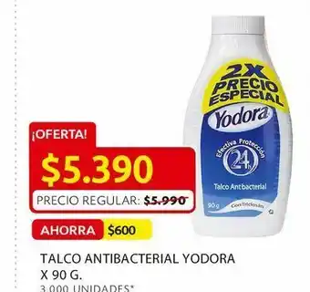 Ara Talco antibacterial yodora x 90 g. oferta